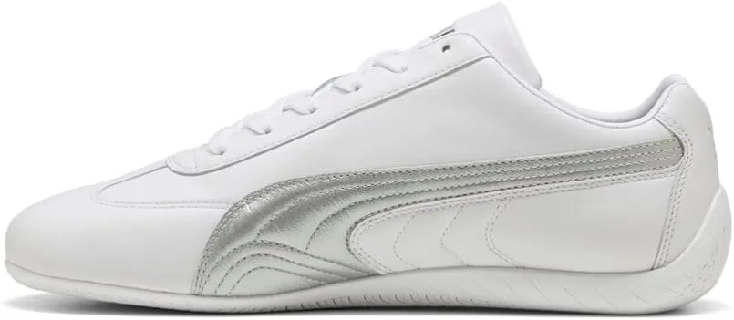 Puma Mens Speedcat Leather Lace Up Sneakers Shoes Casual - White