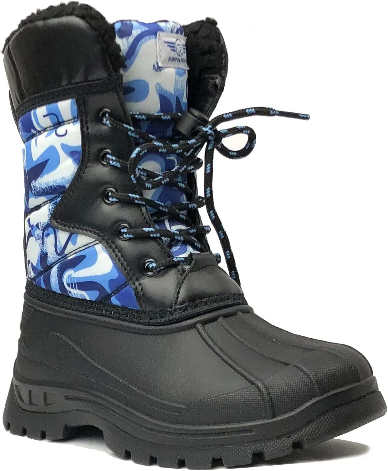 REDVOLUTION Unisex Snow Boots Slip-Resistant Waterpoof Winter Fashion Shoe (Toddler/Little Kid/Big Kid)