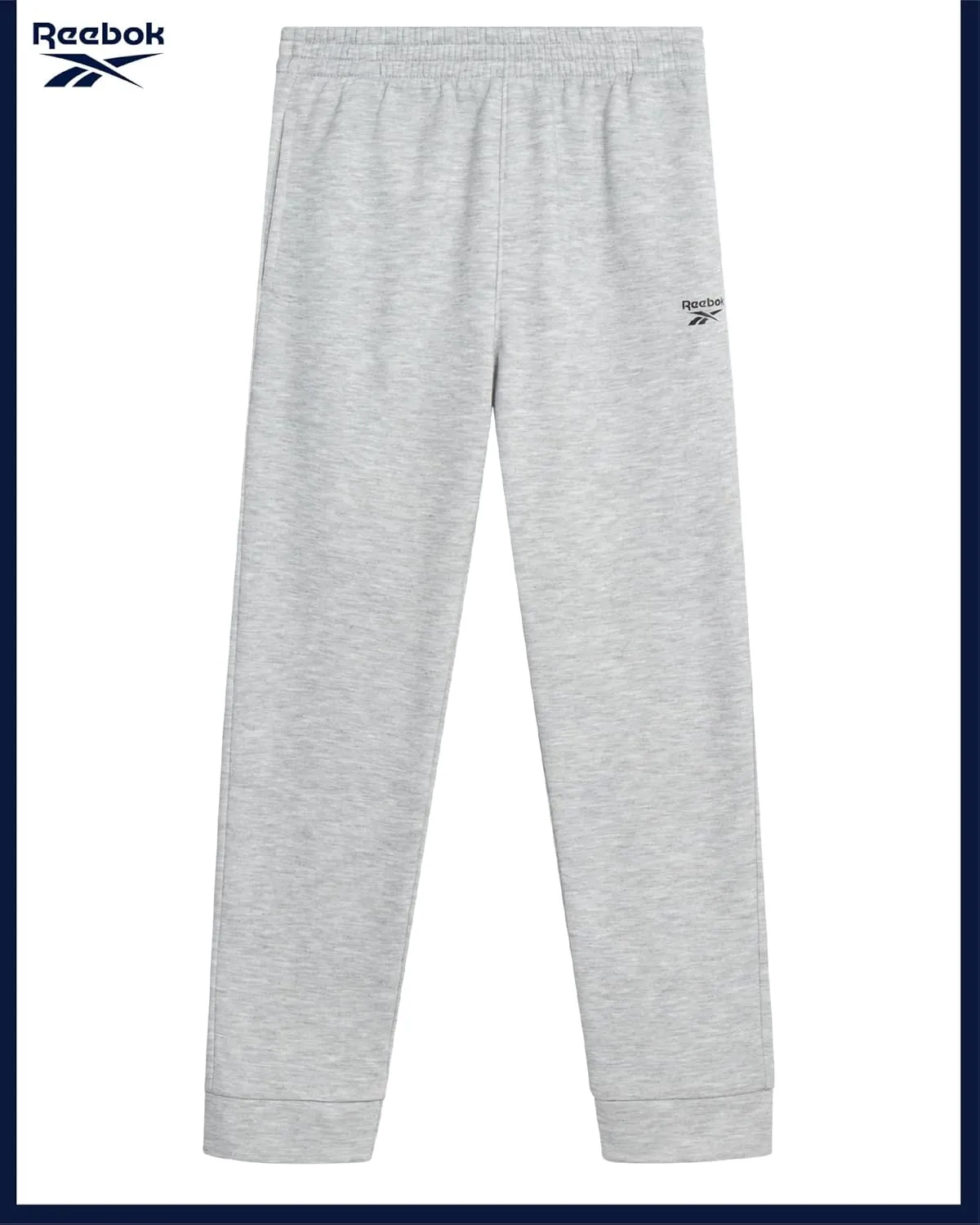 Reebok Boys' Tracksuit - 2 Piece Fleece Pullover Hoodie and Athletic Jogger Sweatpants for Boys (Sizes: 8-14)