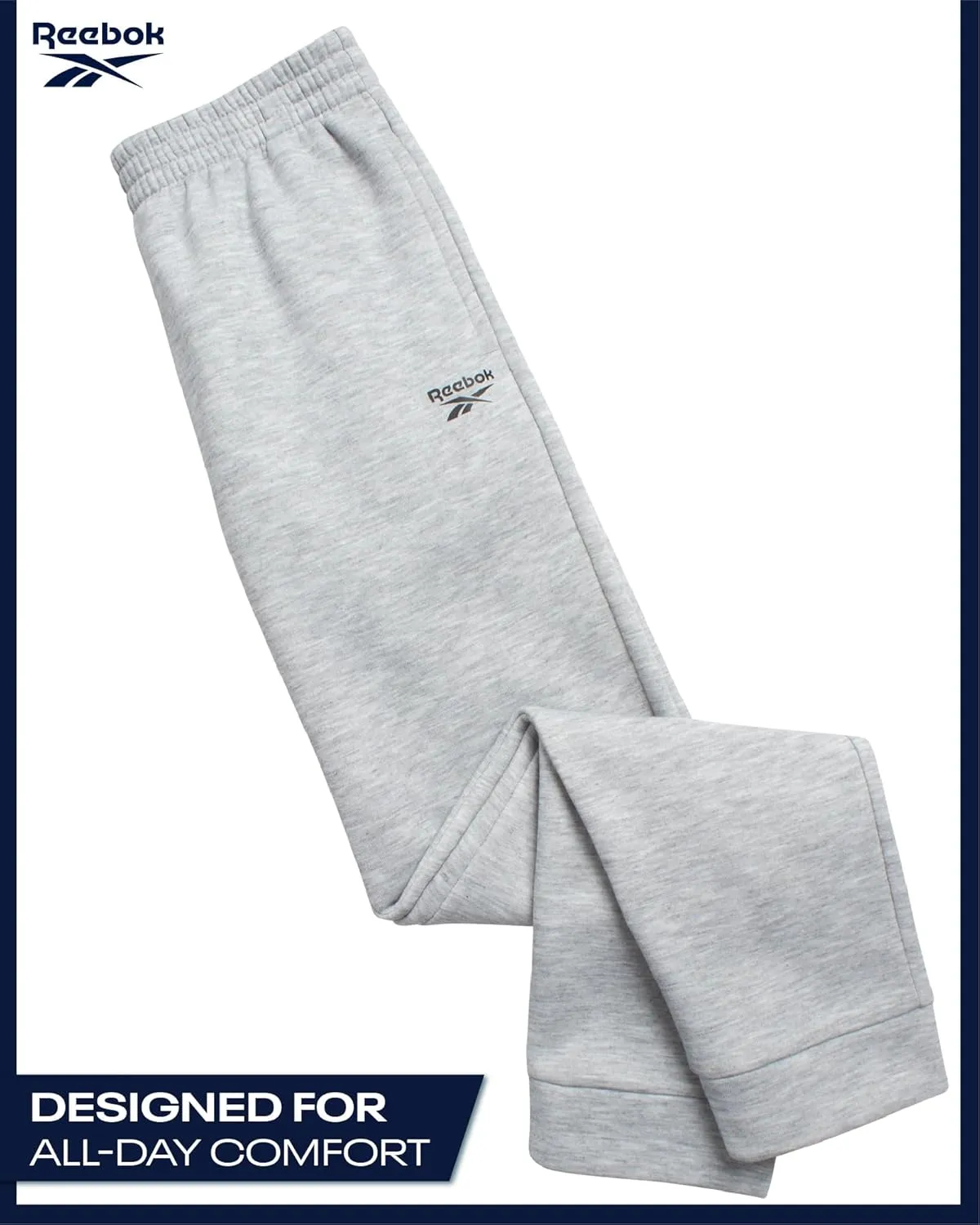 Reebok Boys' Tracksuit - 2 Piece Fleece Pullover Hoodie and Athletic Jogger Sweatpants for Boys (Sizes: 8-14)