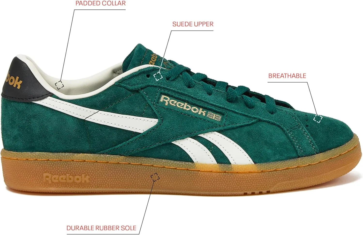 Reebok Unisex-Adult Club C Grounds UK Sneaker
