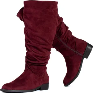 RF ROOM OF FASHION Women's WIDE CALF Slouchy Knee High Boots
