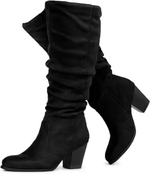 RF ROOM OF FASHION Women's WIDE CALF Slouchy Knee High Boots