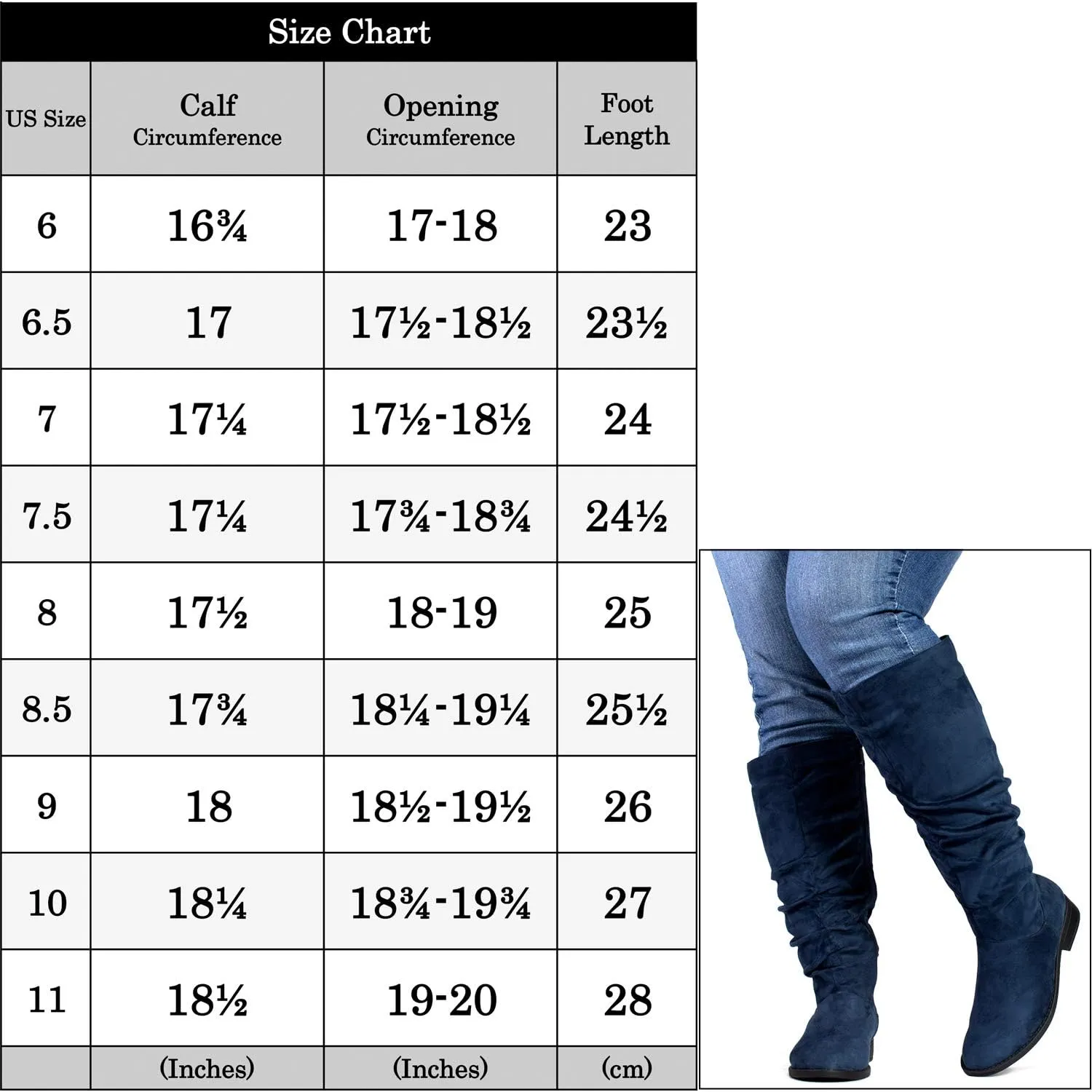 RF ROOM OF FASHION Women's WIDE CALF Slouchy Knee High Boots