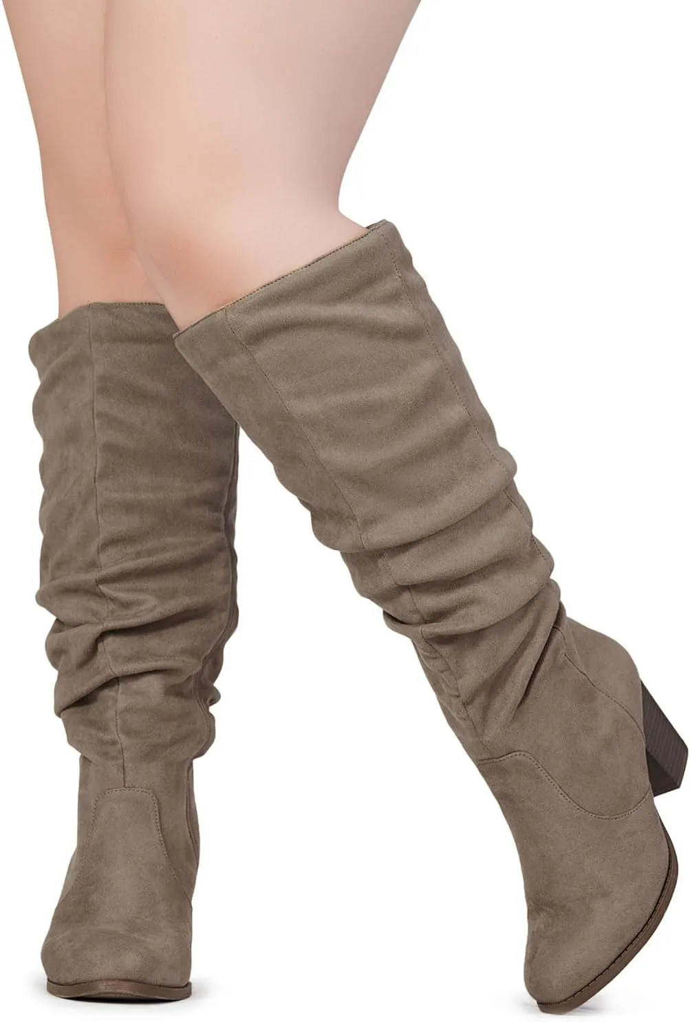 RF ROOM OF FASHION Women's WIDE CALF Slouchy Knee High Boots