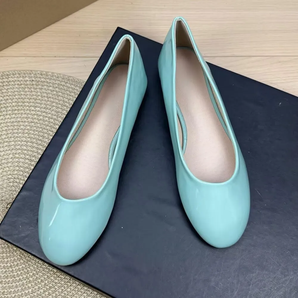 SAILING LU Women's Round Toe Ballet Flat Shoes Female Office Shoes Comfortable Dress Shoes Casual Slip on Walking Loafers