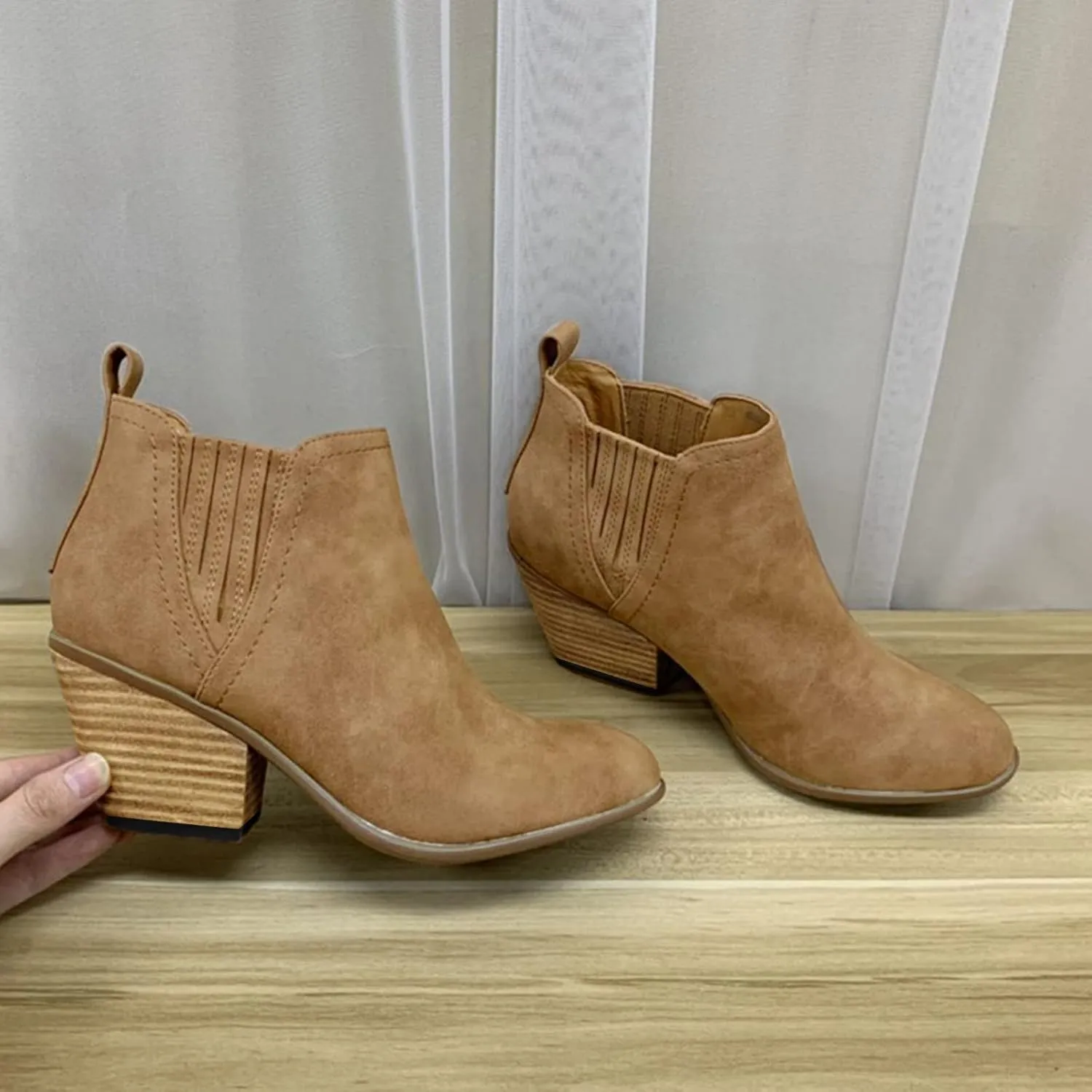 SBGMoSJ Ankle Boots for Women with Heel Wide Womens Flat Ankle Booties Ankle Boot for Women Wide Width formal Lace Up Ankle Low Heel Booties Shoes for Women Ankle Boot Women Wide