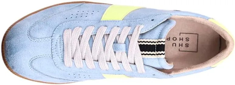 Shu Shop Womens Sydney Lace Up Sneakers Shoes Casual - Blue