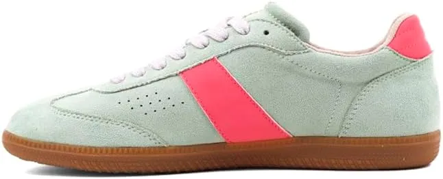 Shu Shop Womens Sydney Lace Up Sneakers Shoes Casual - Green