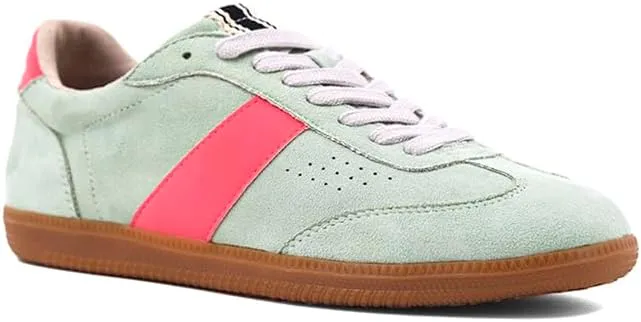 Shu Shop Womens Sydney Lace Up Sneakers Shoes Casual - Green