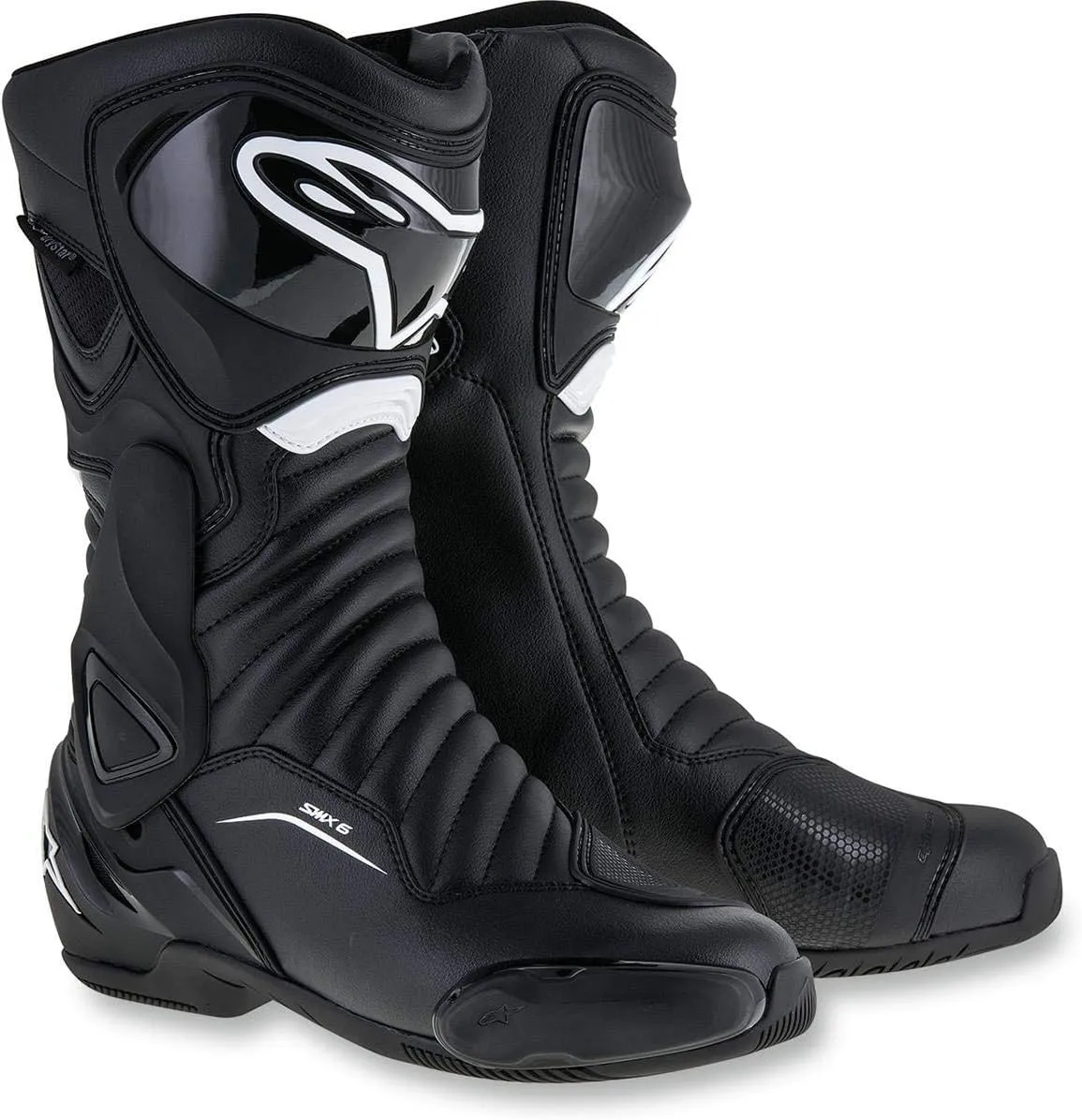 SMX-6 v2 Drystar Motorcycle Boots, All-Weather Waterproof Touring Gear, Advanced Ventilation & CE Certified Protection, Durable Design for Touring & Sport Riding, 36, Black