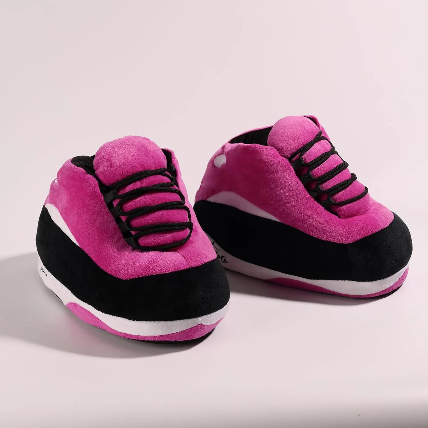 Sneaker Slippers, Trendy Plush Home Shoes Anti-Slip Soft Comfy Slides Warm Winter House Footwear One Size Fits Women Men