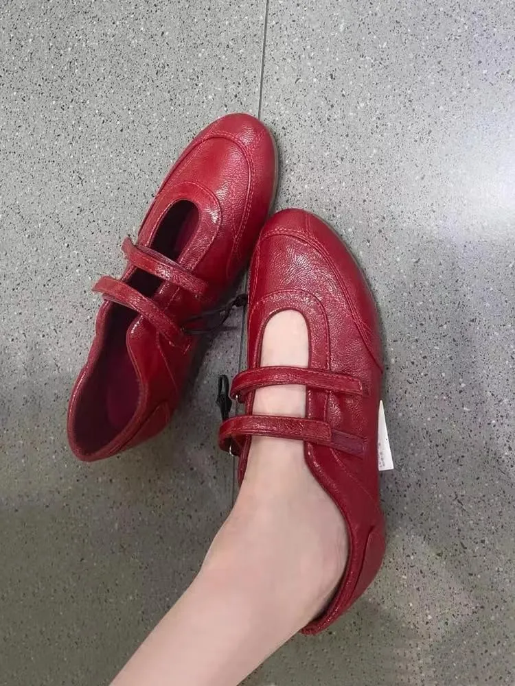 Sneakerina Ballet Sneaker Shoes For Women Girls Flats Cute Casual Lightweight Running Soft - Y2K Retro Non Slip Tennis & Racquet Sport Preppy Elegant Athleisure Trending Fashion Comfortable Walking
