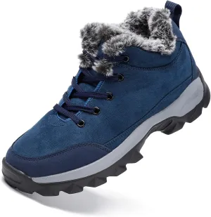 SNEKARMIN Men Snow Boots Outdoor Shoes For Male Thick Sole Sneakers for Men Winter Shoes Botines Tenis Keep Warm Fluff Mens Ankle Boots