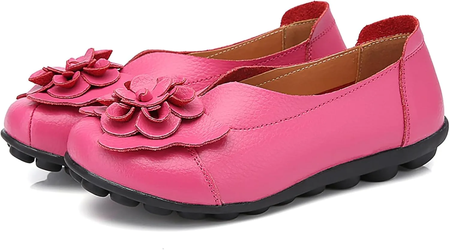 Solaud Women's Comfortable Loafers Soft Slip on Casual Round Toe Moccasins Driving Flats Work Walking Shoes
