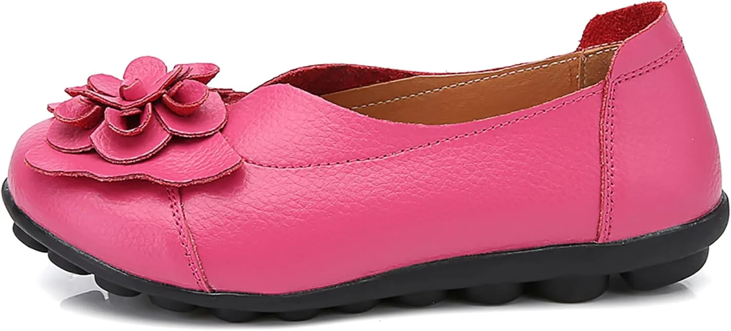 Solaud Women's Comfortable Loafers Soft Slip on Casual Round Toe Moccasins Driving Flats Work Walking Shoes