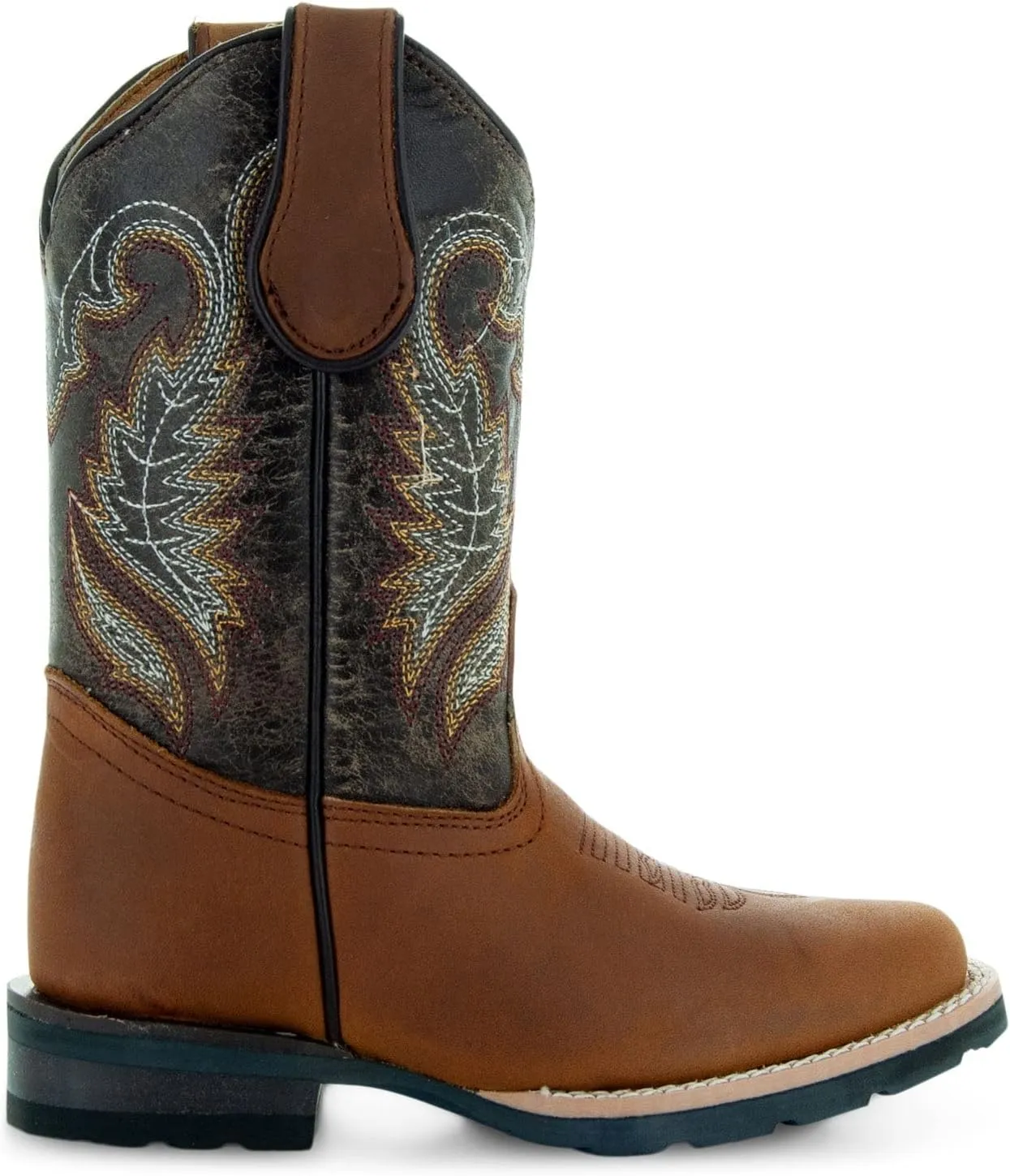 Soto Boots Kid's Square Toe Boots, Geniune Leather Kid's Cowboy Boots, Toddler Western Boots, K4003 (, Miel)