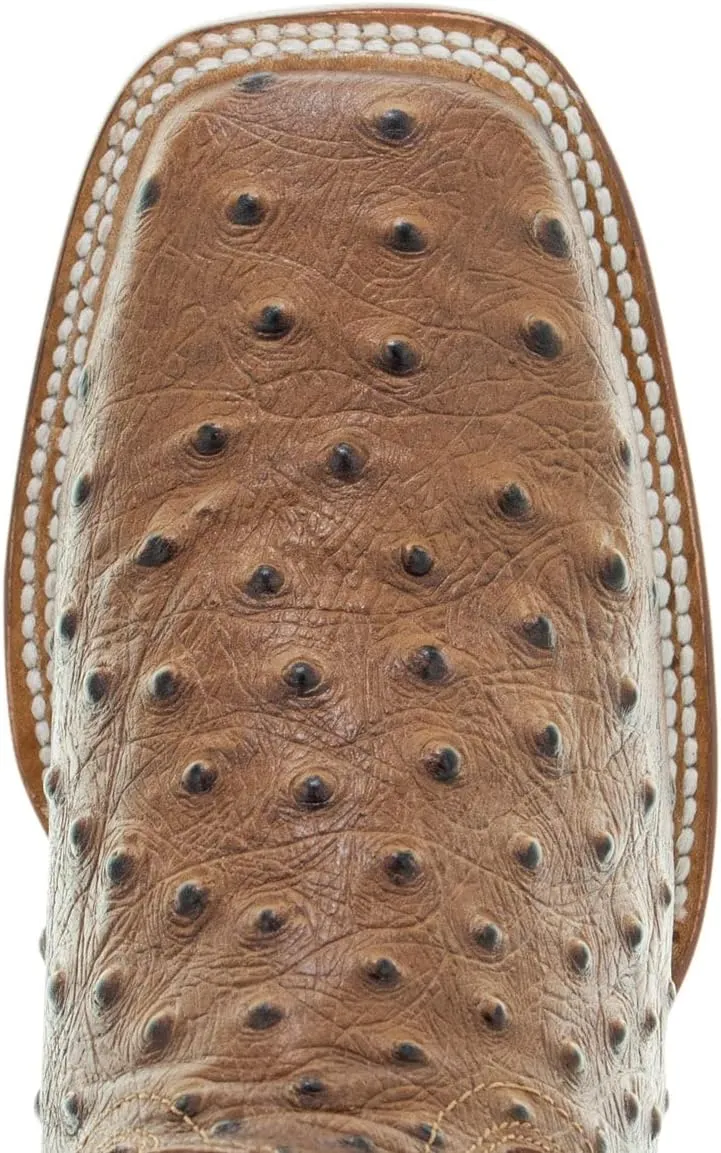 Soto Boots Women's Ostrich Print Cowgirl Boots, Exotic Print Women's Cowgirl Boots, Genuine Leather Handcrafted Cowboy Boots For Women M8002