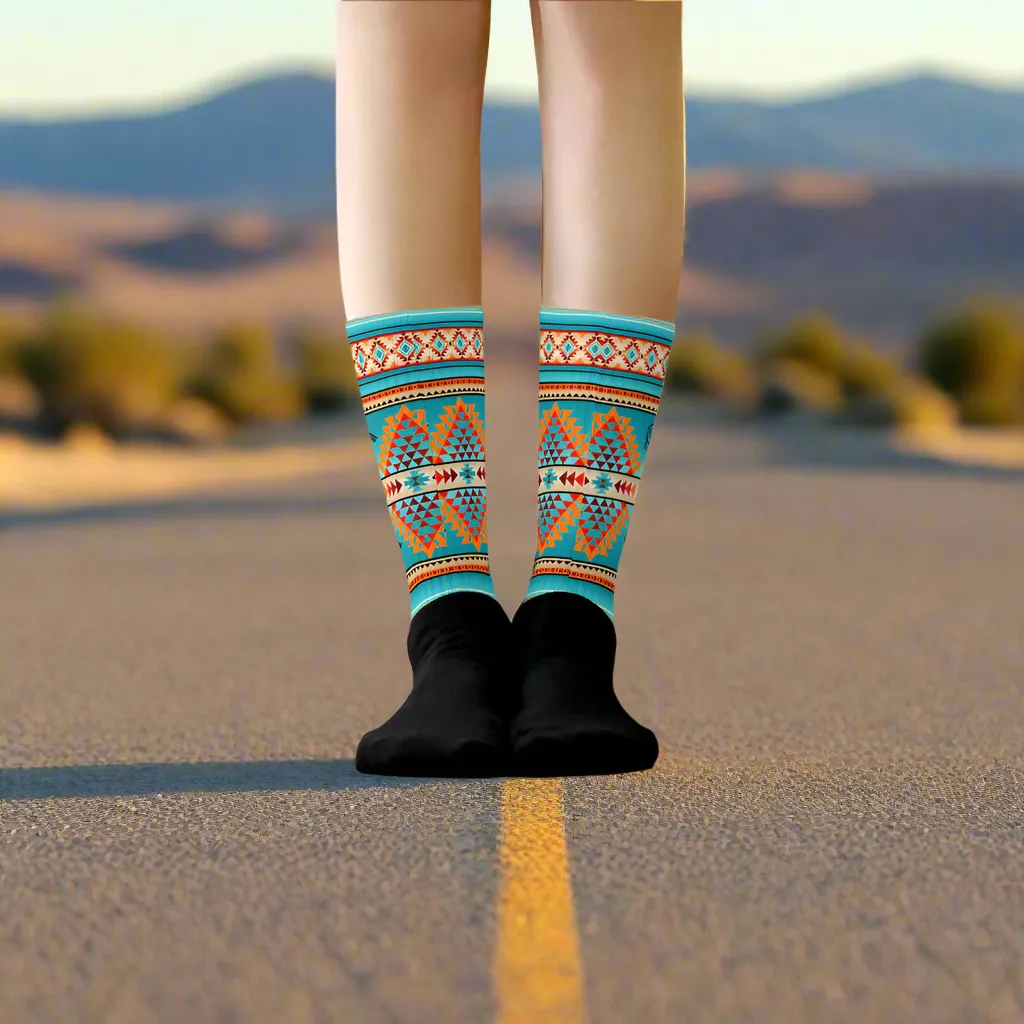 Southwest Socks for Standout Style Taos Southwest Pattern