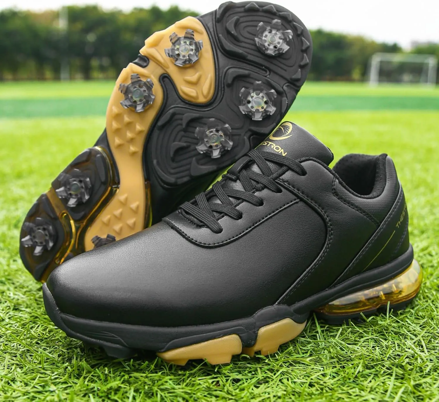 Spikes Golf Shoes Men Training Golf Sneakers Comfortable Walking Footwears for Golfers