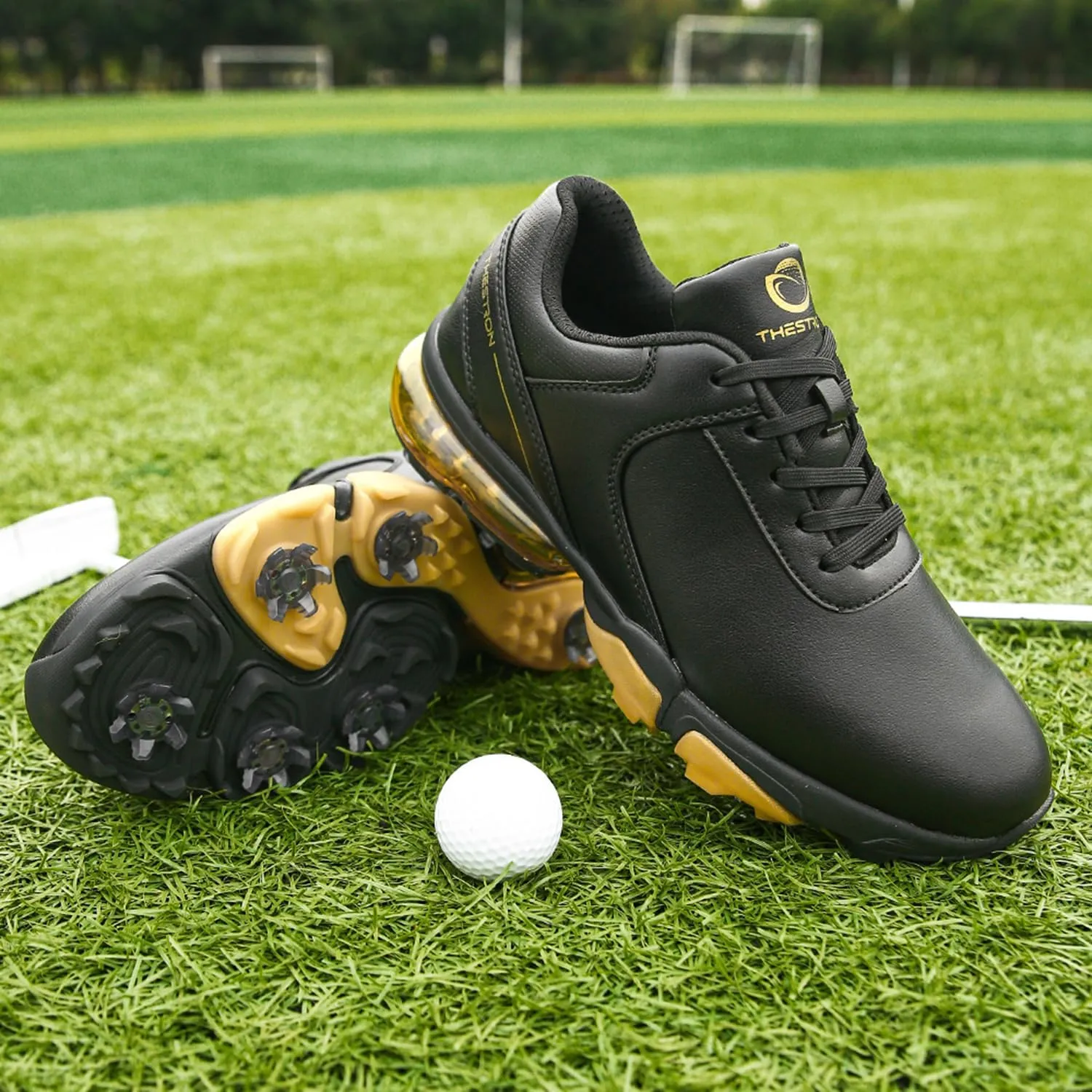 Spikes Golf Shoes Men Training Golf Sneakers Comfortable Walking Footwears for Golfers