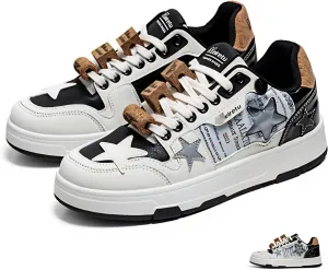 Star Cork Unisex Retro Platform Chunky Sneakers Women Men Vintage Trendy Casual Aesthetic Y2k Walking Shoes