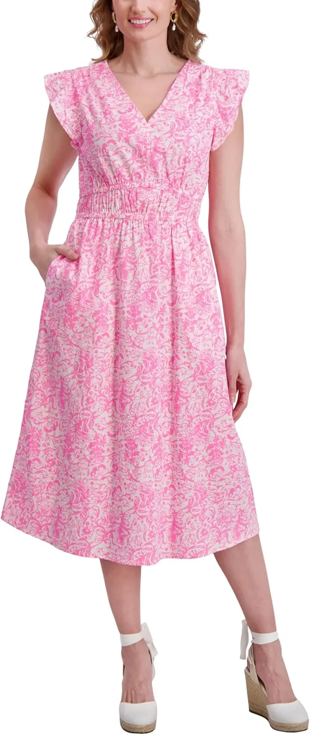 Stella Parker Women's UPF Summer Casual Travel Outfit, Resort Wear Sundress, Cover-up, Vacation Dress