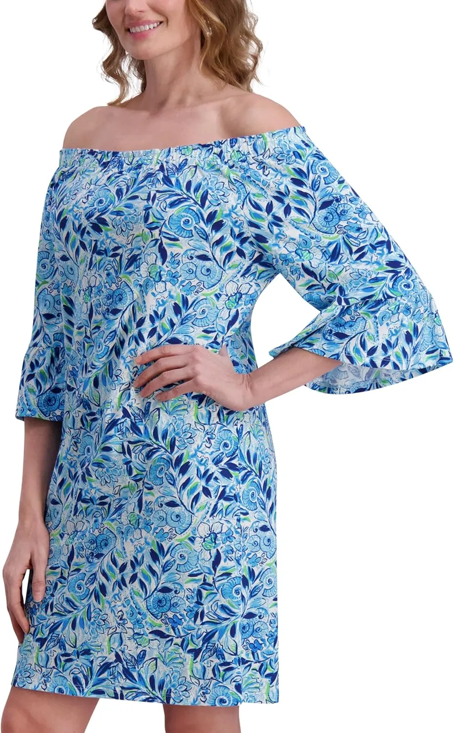 Stella Parker Women's UPF Summer Casual Travel Outfit, Resort Wear Sundress, Cover-up, Vacation Dress