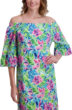 Stella Parker Women's UPF Summer Casual Travel Outfit, Resort Wear Sundress, Cover-up, Vacation Dress