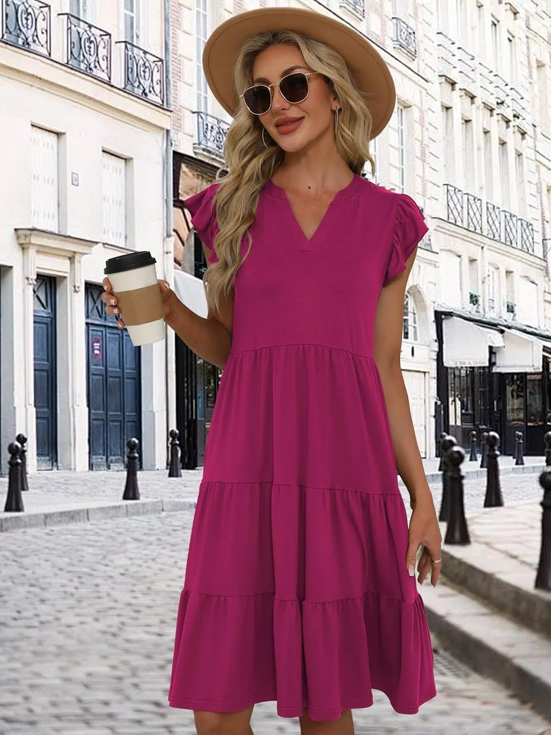 Summer Dresses for Women 2025 Elegant Classy Casual Plus Size Spring Midi Fashion Dress S-XXL