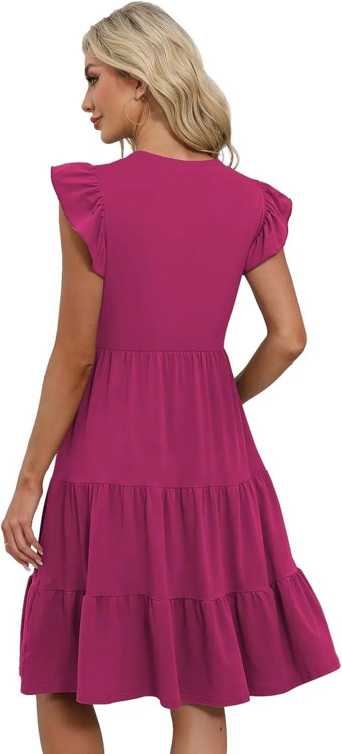 Summer Dresses for Women 2025 Elegant Classy Casual Plus Size Spring Midi Fashion Dress S-XXL