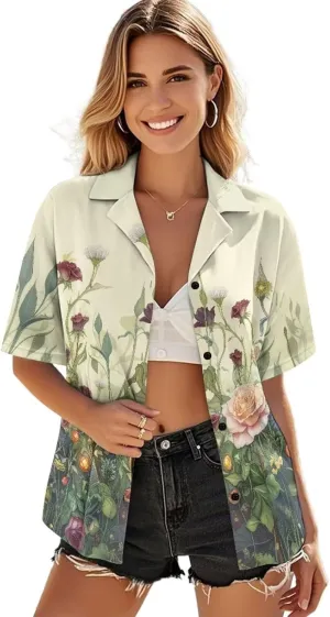 Summer Shirt for Women Casual Trendy Fashion Loose Fit Tunic Tops