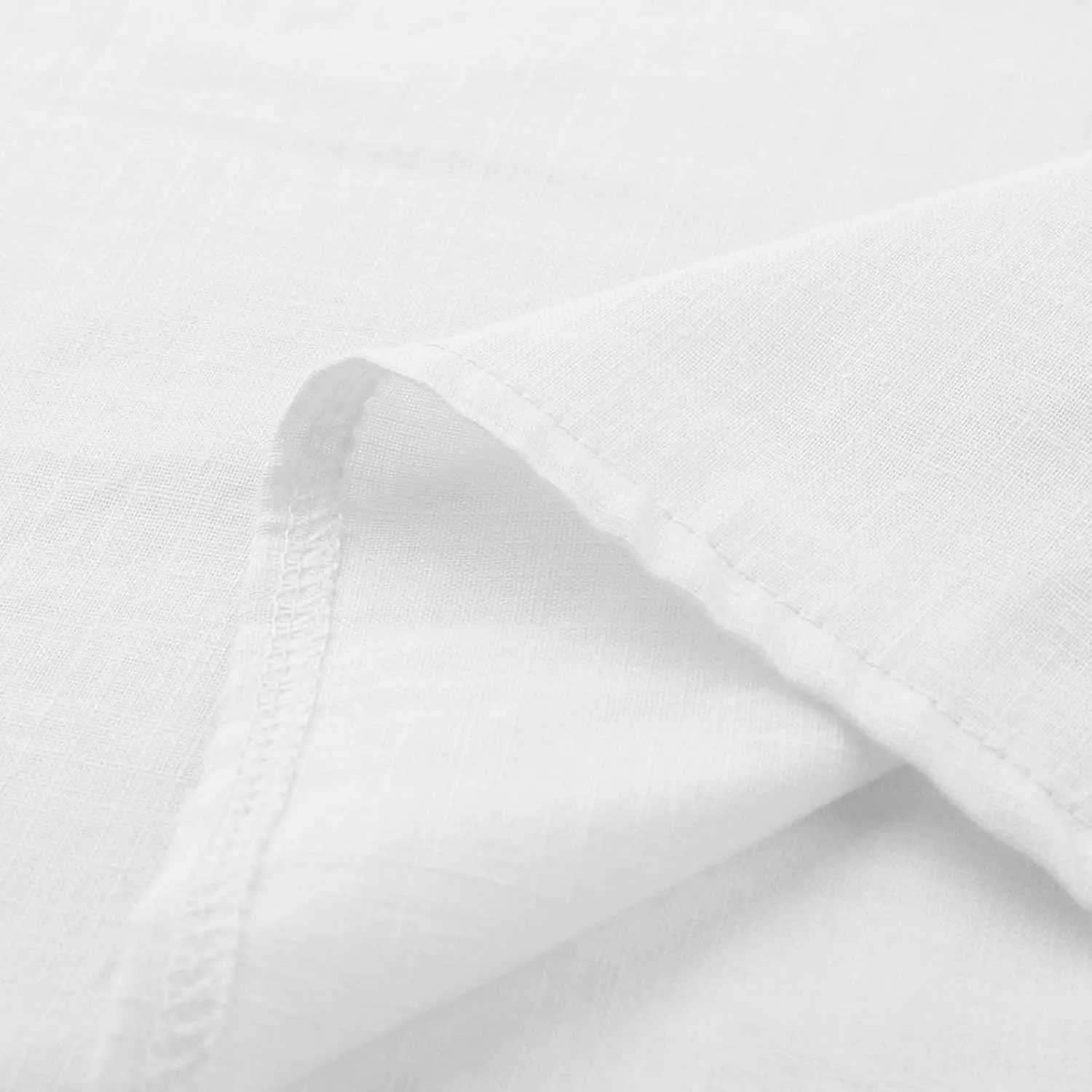 Summer Solid Linen Shirts for Womens Cotton Linen Shirt Casual 3/4 Sleeve Solid Color Crewneck Tunic Tops Beach Blouse