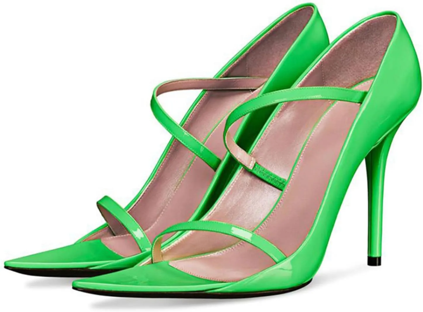 Sweet Women's Elegant Large Size Ponited Toe Sandals, Sexy Peep Toe Fashion Cover Heel High Heels for Party, Banquet And Fashion Show