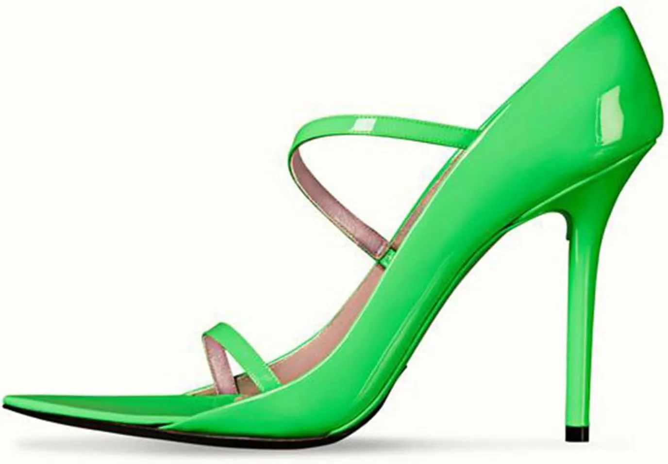 Sweet Women's Elegant Large Size Ponited Toe Sandals, Sexy Peep Toe Fashion Cover Heel High Heels for Party, Banquet And Fashion Show