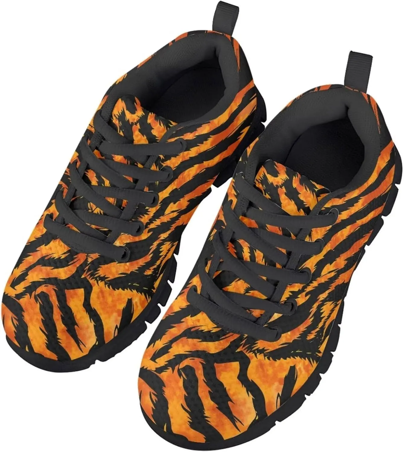 SYtrade Girls' Athletic Shoes Slip-On Tennis Sneakers Breathable Black Sole Walking Shoes