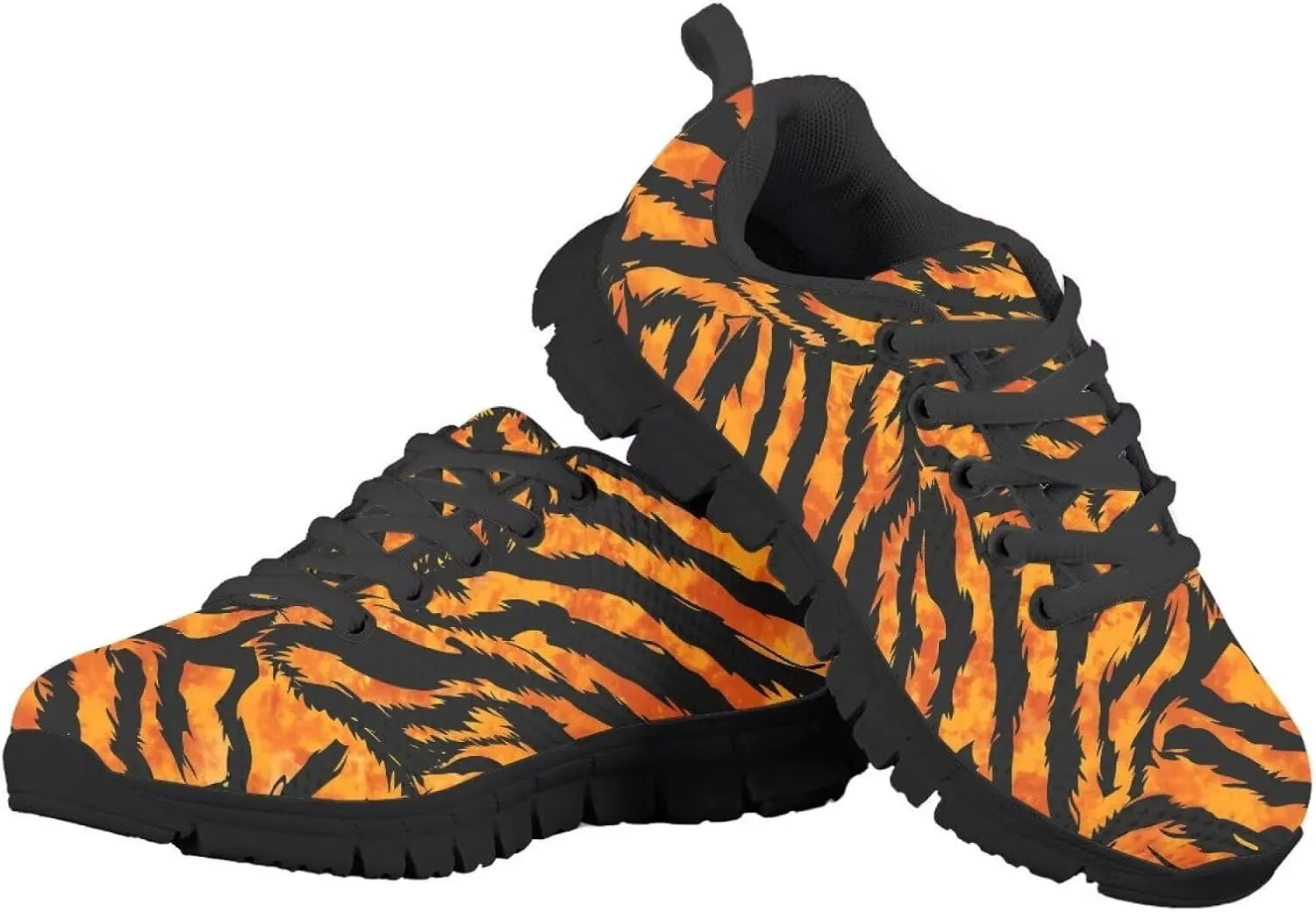 SYtrade Girls' Athletic Shoes Slip-On Tennis Sneakers Breathable Black Sole Walking Shoes