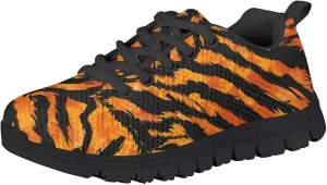 SYtrade Girls' Athletic Shoes Slip-On Tennis Sneakers Breathable Black Sole Walking Shoes