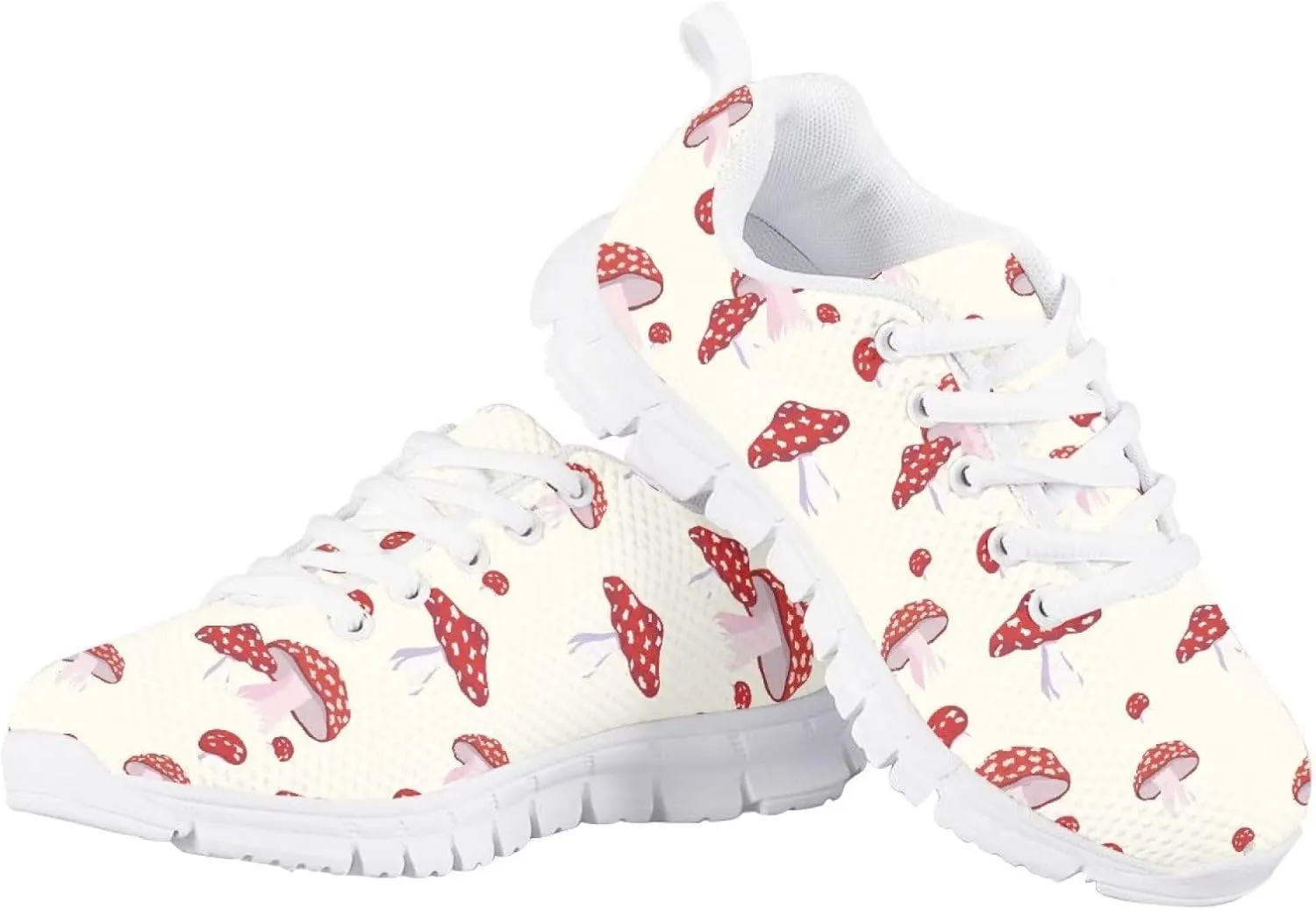 SYtrade Kids' Non-Marking Running Shoes White Sole Lace Up Walking Sneaker