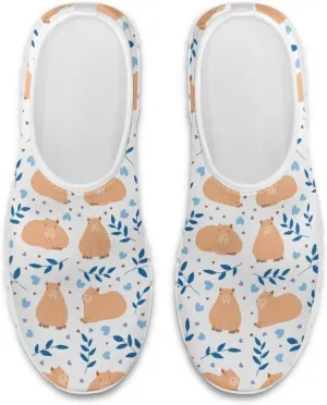 SYtrade Women's Fashion Floral Art Sneaker Flat Canvas Slip-On Ladies Travel Shoes