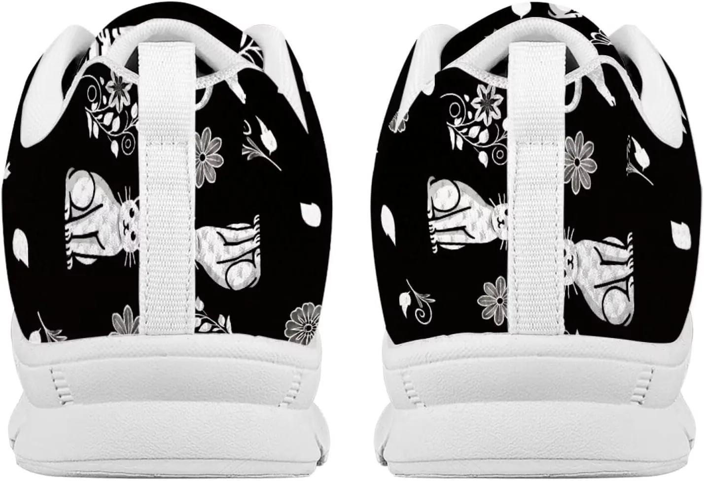 SYtrade Women's Running Shoes Lace Up Walking Tennis Sneakers White Sole