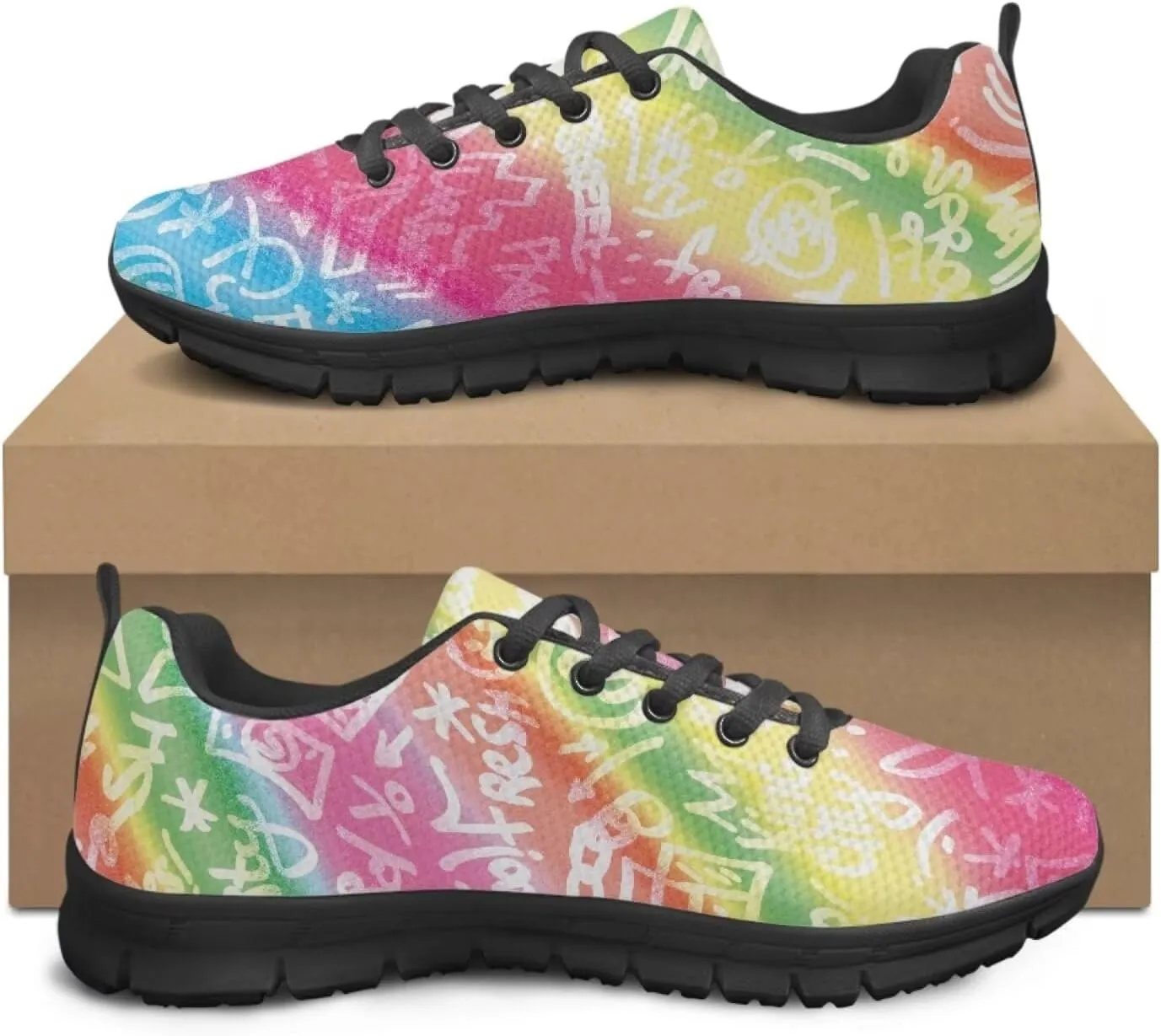 SYtrade Womens Slip On Running Shoes Lace-up Athletic Tennis Sneaker