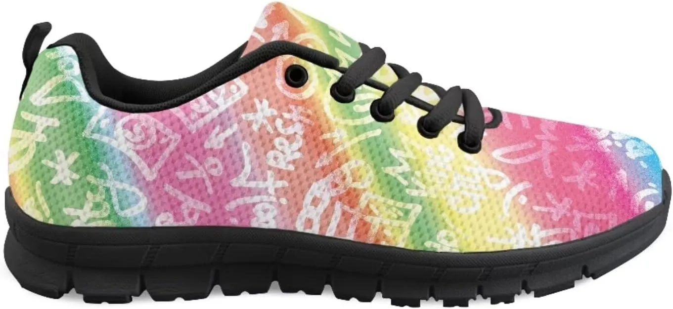 SYtrade Womens Slip On Running Shoes Lace-up Athletic Tennis Sneaker