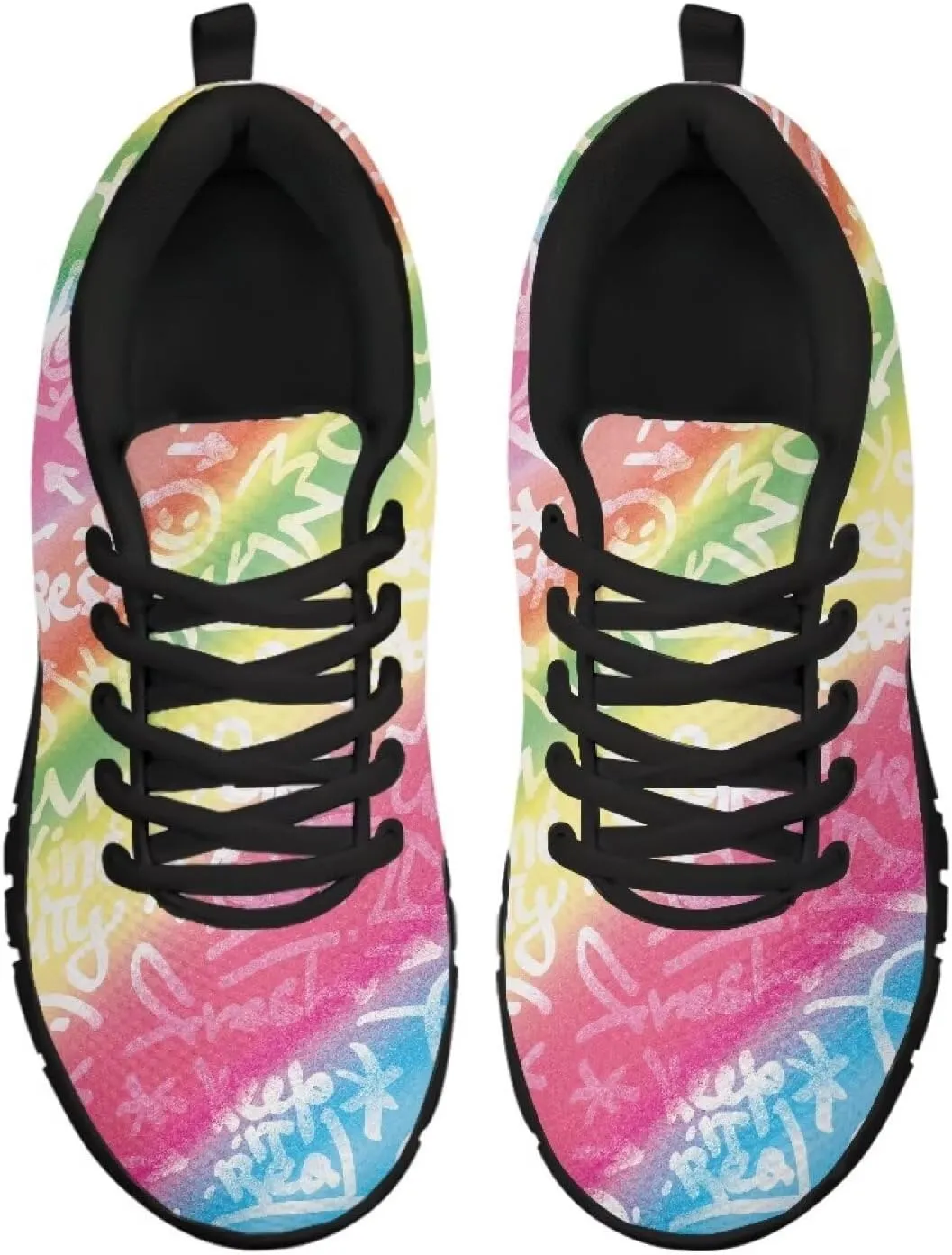 SYtrade Womens Slip On Running Shoes Lace-up Athletic Tennis Sneaker