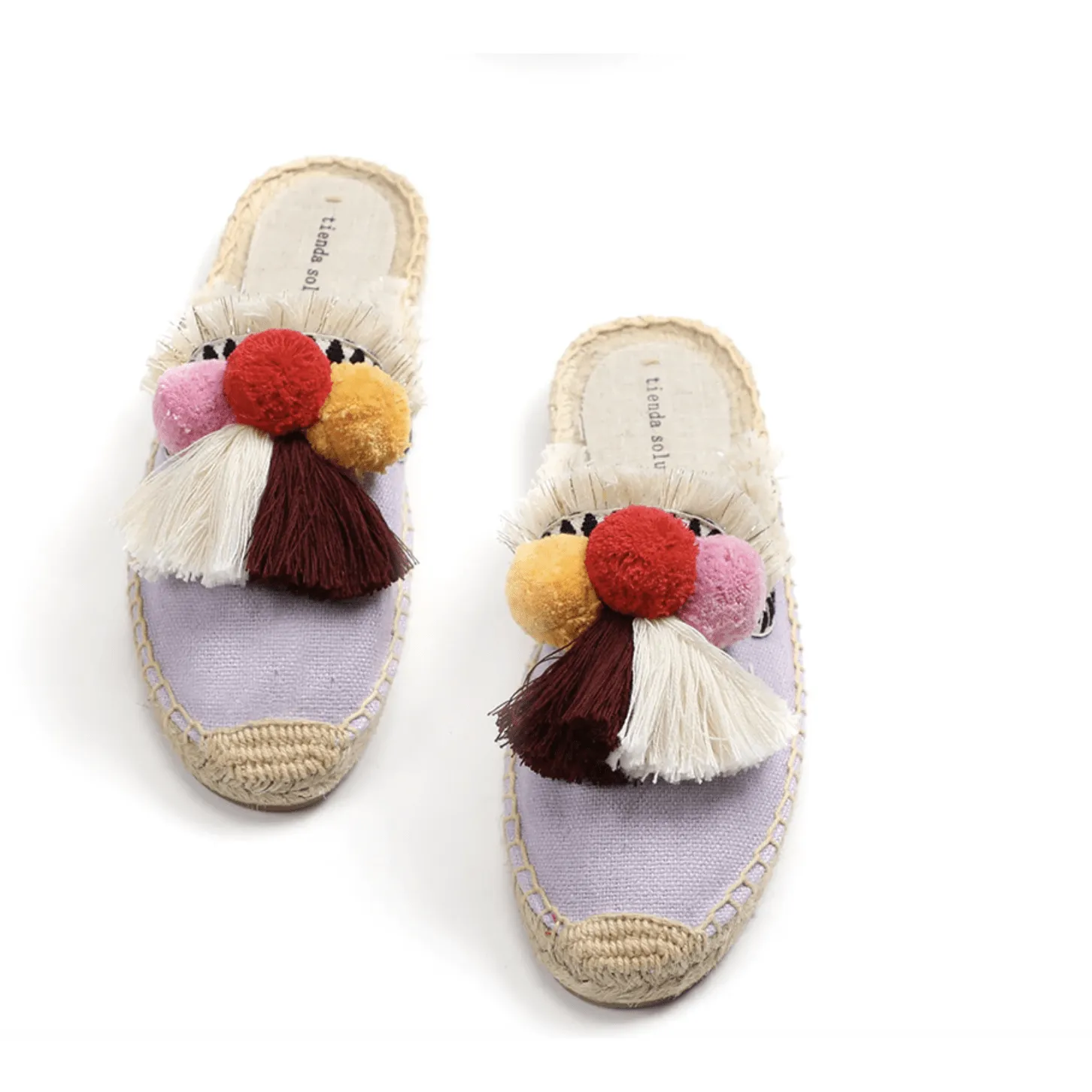 Tassel Fluffy Ball Espadrilles
