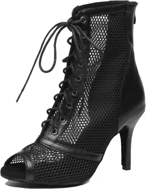 Teen Girl Womens Dance Ankle Booties with Buckle Summer Formal Party Evening Sandals Shoes