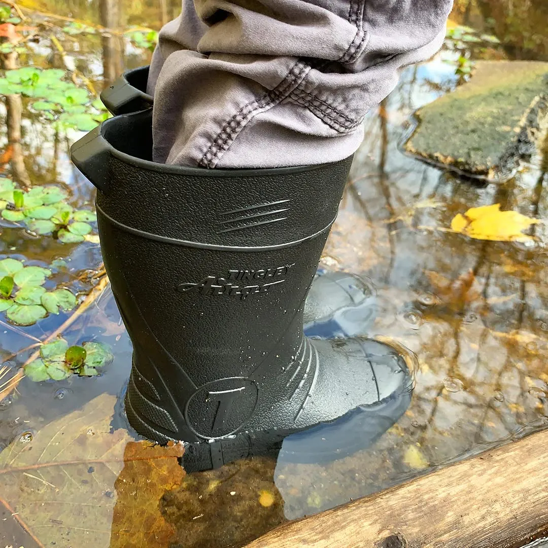 TINGLEY Knee Rain Boot, Black, 6 US Unisex Little Kid