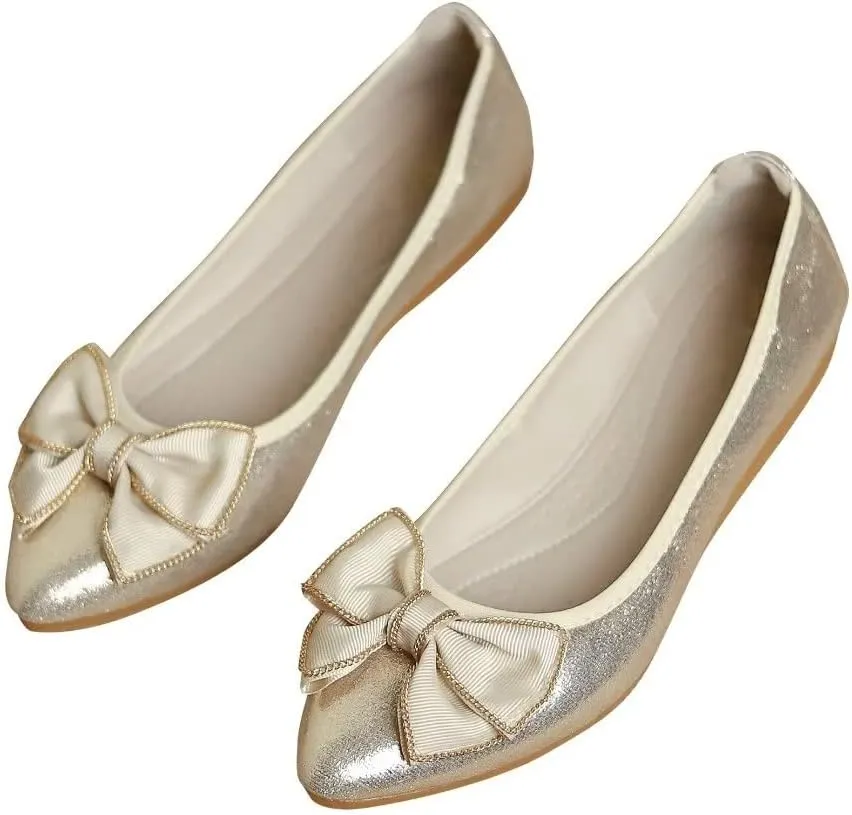 TN TANGNEST Womens Shiny Foldable Ballet Flats Wedding Rhinestone Slip On Flat Shoes