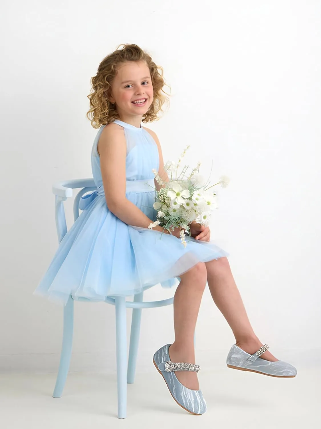 Toddler Flower Girl Dress Shoes - Little Girl Mary Janes for Wedding Party