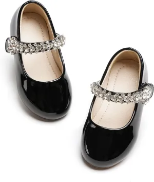 Toddler Flower Girl Dress Shoes - Little Girl Mary Janes for Wedding Party